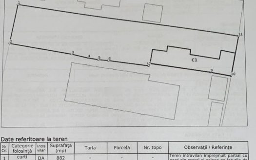 Vanzare teren 882mp Giurgiului-Luica, oportunitate investitie