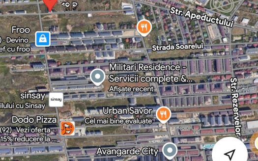 Garsonieră Militari Residence, bloc 2023, posibilitate parcare